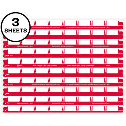 Avery® 8 Tab Easy Print & Apply Clear Label Sheet Refills (11226), 80 labels per sheet, 30 Sheets Per Pack