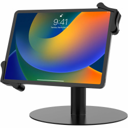 CTA Digital Universal Grip Kiosk Stand for Tablets - Up to 13" Screen Support - Metal, Rubber - Black