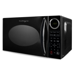 Nostalgia Retro Countertop Microwave Oven, 0.9 Cu. Ft., Black
