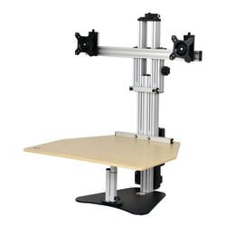 Ergo Desktop Electric Kangaroo Elite Stand, 27 1/2"H x 28"W x 28"D, Putty, Standard Delivery