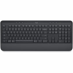 Logitech Signature K650 Comfort Full-Size Wireless Keyboard with Wrist Rest, BLE Bluetooth or Logi Bolt, Graphite - 920010908