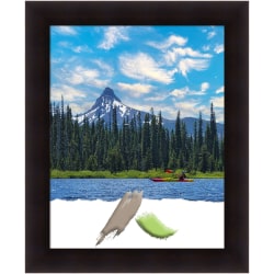 Amanti Art Wood Picture Frame, 28" x 34", Matted For 22" x 28", Portico Espresso