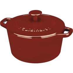 Cuisinart™ Chef’s Classic Enameled Cast Iron Covered Casserole Dish, 3 Qt, Red