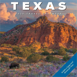 2025 Willow Creek Press Wall Calendar, 12" x 12", Texas, January 2025 To December 2025, 45084