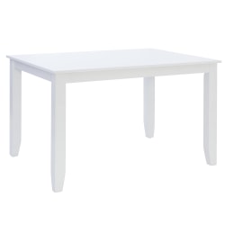 Powell Atwood Rectangle Dining Table, 30"H x 48"W x 36"D, White