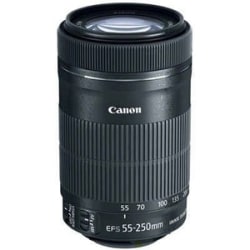 Canon - 55 mm to 250 mm - f/5.6 - Telephoto Zoom Lens for Canon EF/EF-S - 58 mm Attachment - 0.29x Magnification - 4.5x Optical Zoom - Optical IS - STM - 2.8" Diameter