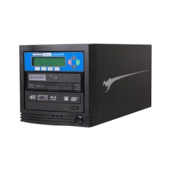Kanguru 1-to-1 Blu-ray Duplicator - Standalone - BD-ROM, Blu-ray Writer - 12x BD-R, 12x BD-R, 6x BD-R, 6x BD-R, 16x DVD R, 16x DVD-R, 8x DVD R, 8x DVD-R, 48x CD-R - 2x BD-RE, 2x BD-RE, 2x BD-RE, 6x DVD-RW, 8x DVD RW, 24x CD-RW - USB, SATA, TAA Compliant