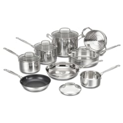 Cuisinart Chef's Classic 13-Piece Cookware Set, Silver