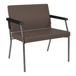 Office Star Bariatric Big & Tall Chair, Dillion Fabric With Arms, Java