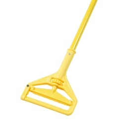 Boardwalk® Quick Change Side-Latch Plastic/Aluminum Mop Handle, 60?, Yellow