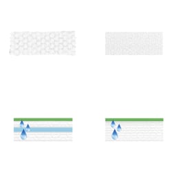 Swiffer® Sweeper Mop, 10 x 4.8 White Cloth Head, 46" Silver/Green Aluminum/Plastic Handle