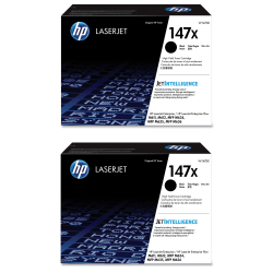 HP 147X Black High-Yield Toner Cartridges, Pack Of 2 Cartridges, W1470X