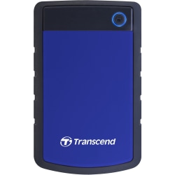Transcend StoreJet TS1TSJ25H3B 1 TB Portable Hard Drive - 2.5" External - SATA - USB 3.0 - 3 Year Warranty