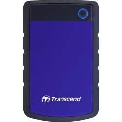 Transcend StoreJet TS2TSJ25H3B 2 TB Portable Rugged Hard Drive - 2.5" External - SATA - Blue - USB 3.0 - 3 Year Warranty