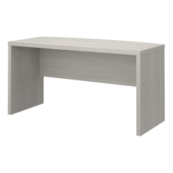 Bush Business Furniture Echo 60"W Bow-Front Computer Desk, Gray Sand, Standard Delivery
