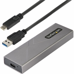 StarTech.com USB C 10Gbps To M.2 NVMe Or M.2 SATA Solid State Drive Enclosure