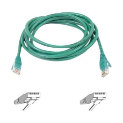 Belkin 3' Cat6 Snagless Patch Cable Green - 3 ft Category 6 Network Cable  - A3L98003GRNS