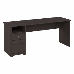 Bush® Furniture Cabot 72"W Computer Desk With Drawers, Heather Gray, Standard Delivery