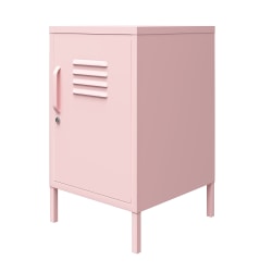 Ameriwood™ Home Cache Metal Locker End Table, 27-1/8"H x 15"W x 15-3/4"D, Pink