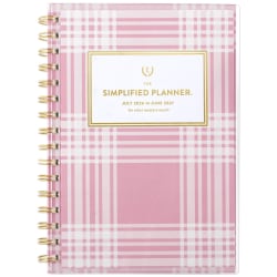 Simplified by Emily Ley for AT-A-GLANCE® Academic 2026-2027 Customizable Weekly Monthly Planner, Oversized Plaid, Small, 5 1/2" x 8 1/2"