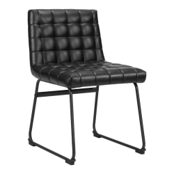Zuo Pago Dining Accent Chairs, Black, Set Of 2 Chairs