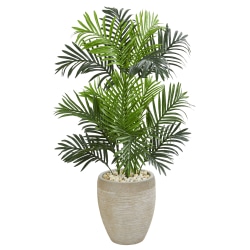 Nearly Natural Paradise Palm 42"H Artificial Tree With Planter, 42"H x 25"W x 23"D, Green