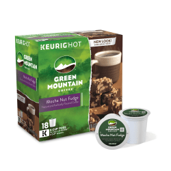 Green Mountain Coffee® Mocha Nut Fudge Single-Serve K-Cup®, 4 Oz, Carton Of 18