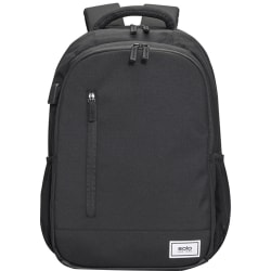 Solo New York ReDefine Laptop Backpack With 15.6" Laptop Pocket, 51% Recycled, Black