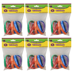 Teacher Created Materials Happy Birthday Wristbands, 10 Wristbands Per Pack, Set Of 6 Packs
