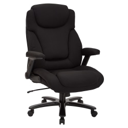 Office Star™ Pro-Line II Fabric High-Back Big And Tall Chair With Arms, Black