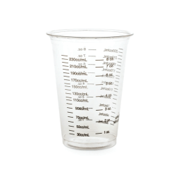 Medline Graduated Disposable Plastic Drinking Cups, 10 Oz, Translucent, 50 Cups Per Bag, Case Of 20 Bags