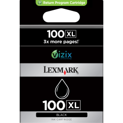 Lexmark™ 100XL Black High-Yield Ink Cartridges, Pack Of 2, 14N0683