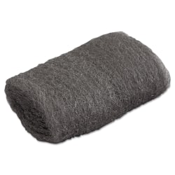 GMT Industrial-Quality Steel Wool Hand Pads, #00 Very Fine, Steel Gray, 16 Pads/Sleeve, 12/Sleeves/Carton