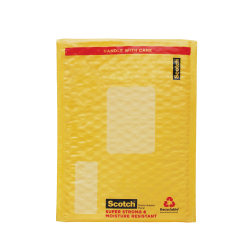 Scotch® Cushioned Mailer, #0, 6" x 9", Manila