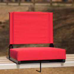 Flash Furniture Grandstand Comfort Seat, Red/Black