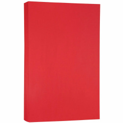 JAM Paper® Legal Color Paper, Ruby Red, Legal (8.5" x 14"), 100 Sheets Per Pack, 24 Lb, 30% Recycled