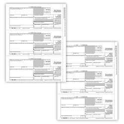 ComplyRight® 1099-NEC Tax Forms, 3-Part, Recipient Copy Only, Laser, 8-1/2" x 11", Pack Of 25 Forms