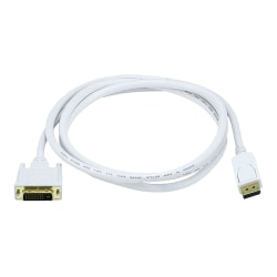 Monoprice 6' 28AWG DisplayPort To DVI Cable, 6', White