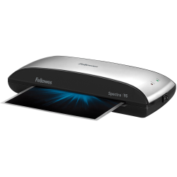 Fellowes® Spectra™ 95 Laminator With Combo Kit, 9 1/2" Entry Width, 3"H x 14 1/2"W x 7"D, Silver/Black