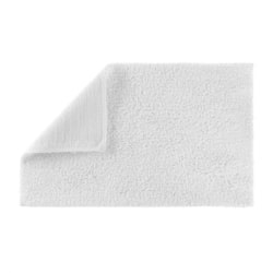 Connoisseur Bath Rug, 21" x 36", White