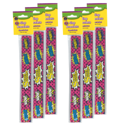 Teacher Created Resources Slap Bracelets, Superhero Super Student, 10 Per Pack, Set Of 6 Packs