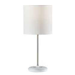 Adesso® Simplee Mia Color-Changing Table Lamp with USB Port, 18-1/2"H, White Shade/White Base