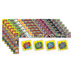 North Star Teacher Resources All Around The Board Trimmer, Superheroes, 43' Per Pack, Set Of 6 Packs
