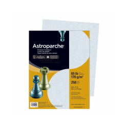 Astroparche® Specialty Cover Stock, 8 1/2" x 11", 65 Lb, 30% Recycled, Astroparche Blue, Pack Of 250 Sheets