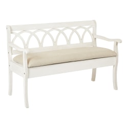Ave Six Coventry Storage Bench, Beige/Antique White
