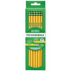 Ticonderoga® Pencils, #2 Lead, Medium Soft, Pack of 24