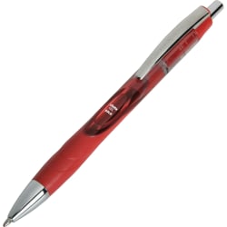 SKILCRAFT® Vista Gel Ink Pens, Pack Of 12, Bold Point, Red Barrel, Red Ink