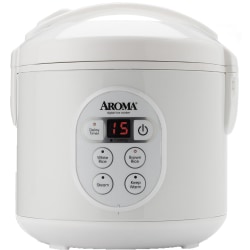 Aroma ARC-914D 4-Cup Cool-Touch Rice Cooker, Silver