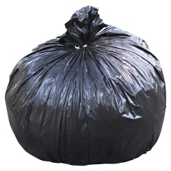 Stout Total 1.5 mil Trash Bags, 45 gal, 40"H x 48"W, Brown, 100 Bags