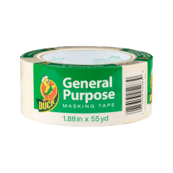 Duck® Brand General Purpose Masking Tape, 1-15/16" x 55 Yd., Beige